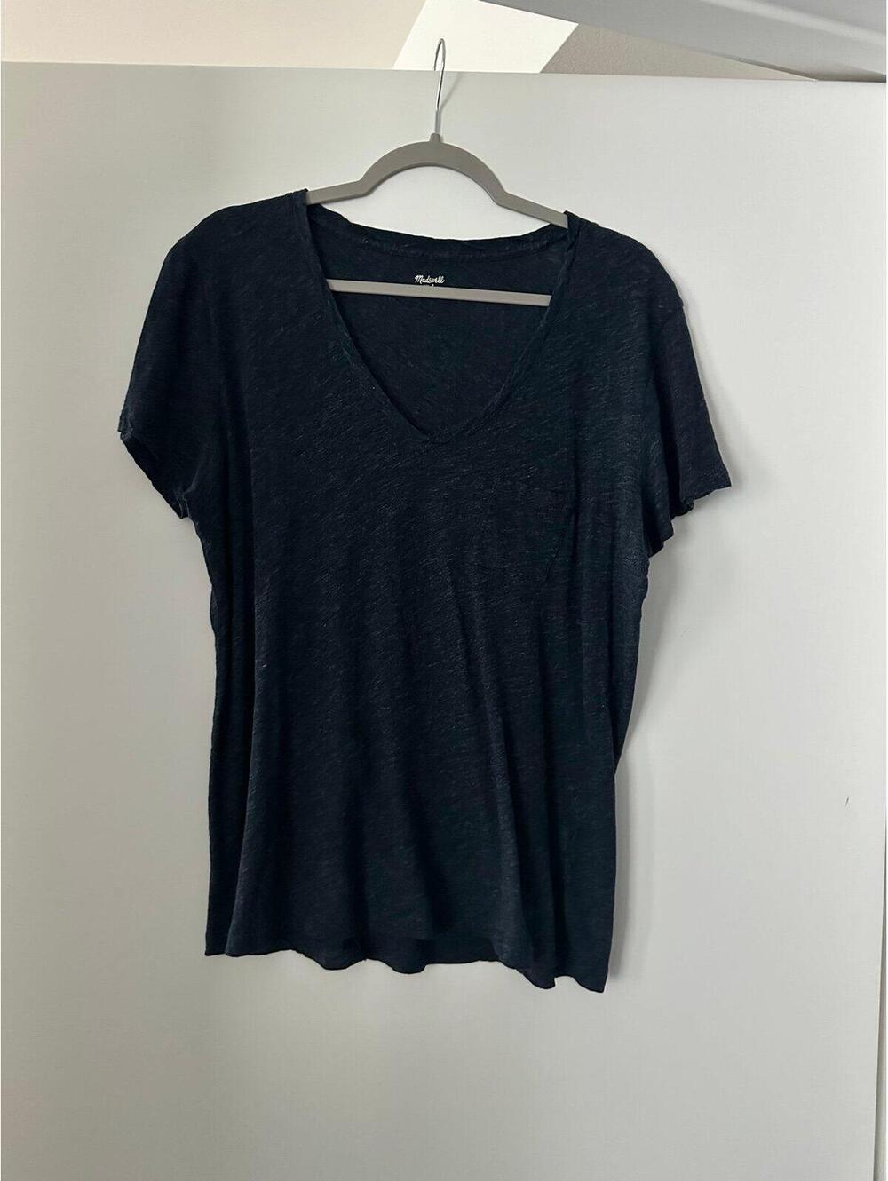 Madewell Blue V Neck T-shirt